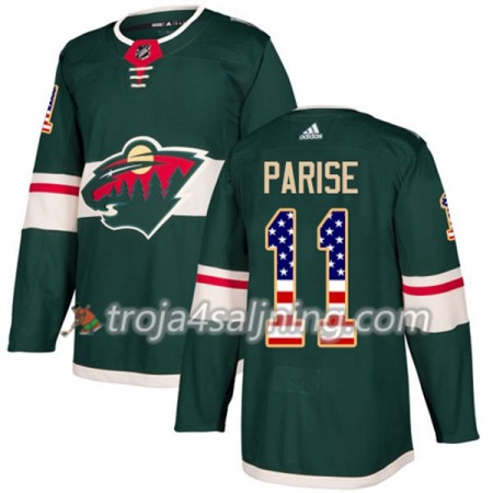 Minnesota Wild tröja Zach Parise 11 Adidas 2017-2018 Grön USA Flag Fashion Authentic - NHL Tröjor Herr Minnesota Wild tröja Zach Parise 11 Adidas 2017-2018 Grön USA Flag Fashion Authentic - NHL Tröjor Herr